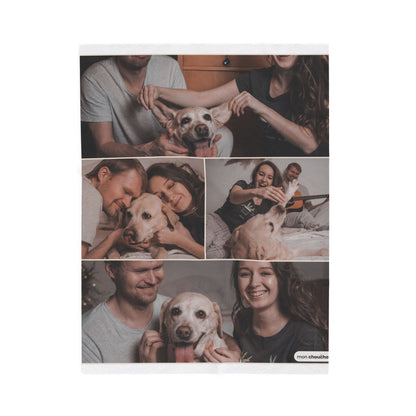 Couverture Mosaïque « Vos 4 Photos » — Polaire Personnalisée