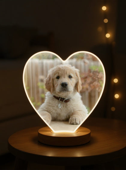 Lampe cœur lumineuse